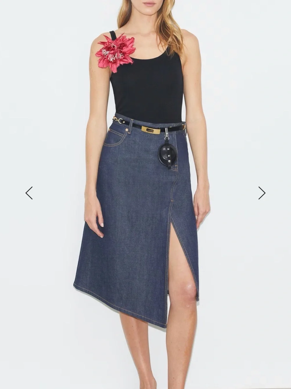 Tory Burch Cotton Denim Skirt